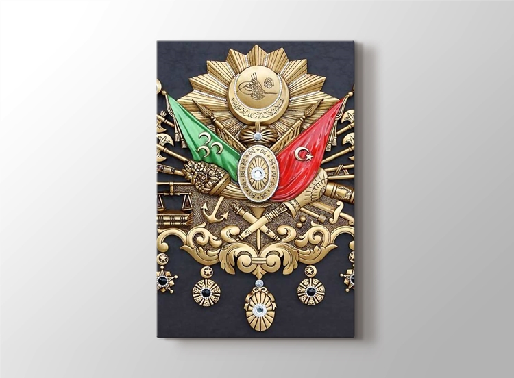 Osmanli Tugrasi Tablosu Kanvas Turkiye Tarihi Tablosu