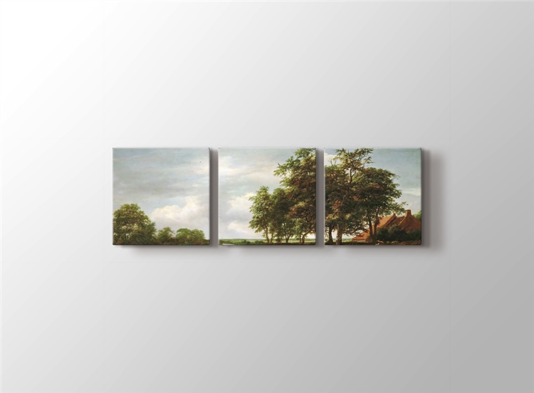 Bodrum Girisinde Nehir Tablosu Doga Manzara Tablosu